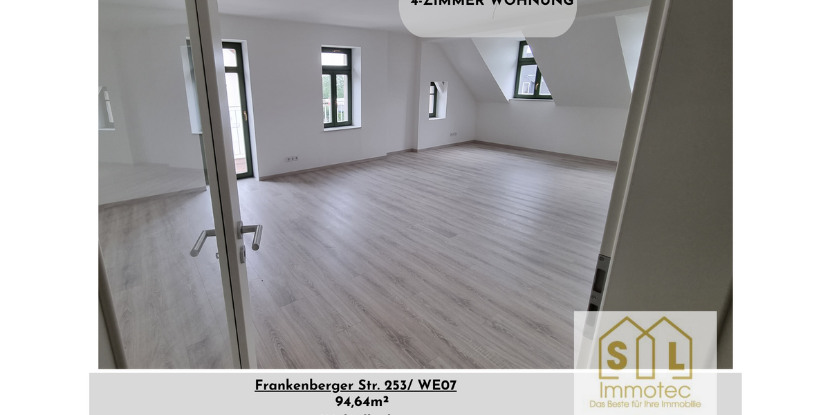 Etagenwohnung Chemnitz Ebersdorf - 4 Zimmer, 95 m&sup2;, 699&euro; | Angebot:27319137