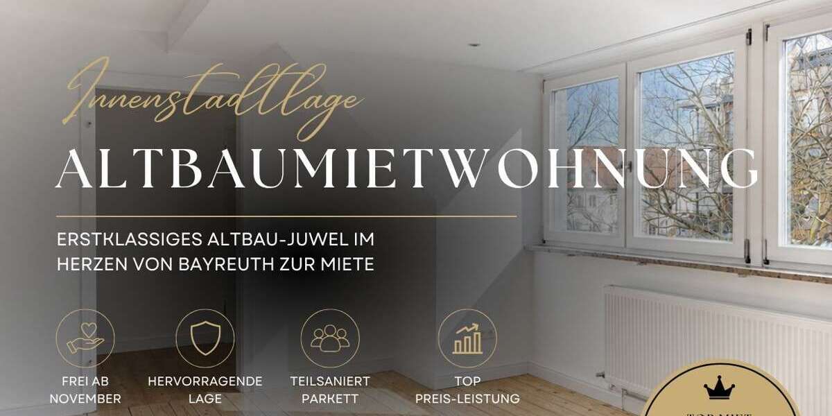 Etagenwohnung Bayreuth City - 3 Zimmer, 64 m&sup2;, 924&euro; | Angebot:27320631