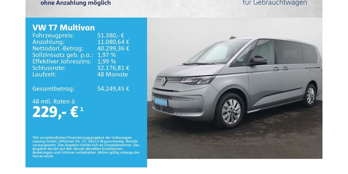 VW T7 Multivan 17.000 km 51.380 &euro; Würzburg 97076