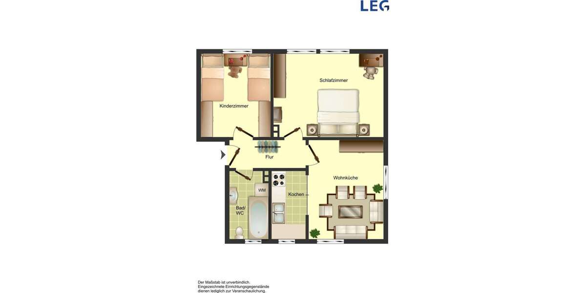 Etagenwohnung Höxter Ottbergen - 3 Zimmer, 62 m&sup2;, 469&euro; | Angebot:27319285